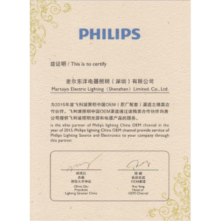 Certificate PHILIPS